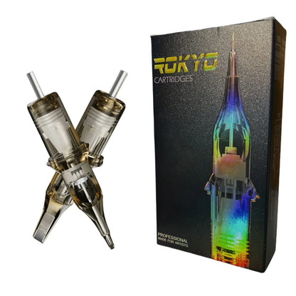 20PCS ROKYO Premium Tattoo Needle Cartridge Curved Round Magnum 5/7/9/11/13/15RM Beauty Trend Shop