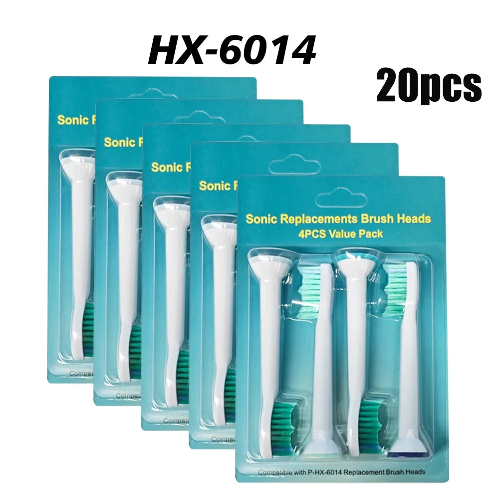 4-32pcs Electric Toothbrush Replacement Heads Compatible with Philips Sonicare Replacement Brush Heads Click-on Handles Beauty World Shop