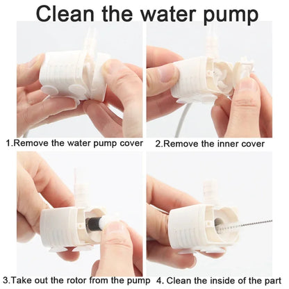 Water Pump Pet Cat Water Dispenser Anti Dry Burning Motor Cat Flower Water Dispenser Water Dispenser Fish Tank Submersible Pump Beauty World Shop