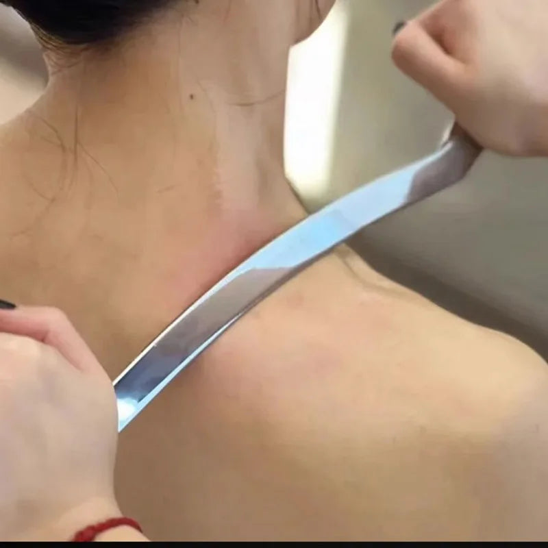 Professional Stainless Steel Gua Sha Tools Physical Therapy,GuaSha Gym Muscle Massager Relaxation tool Fascial knife health AM11 Beauty World Shop