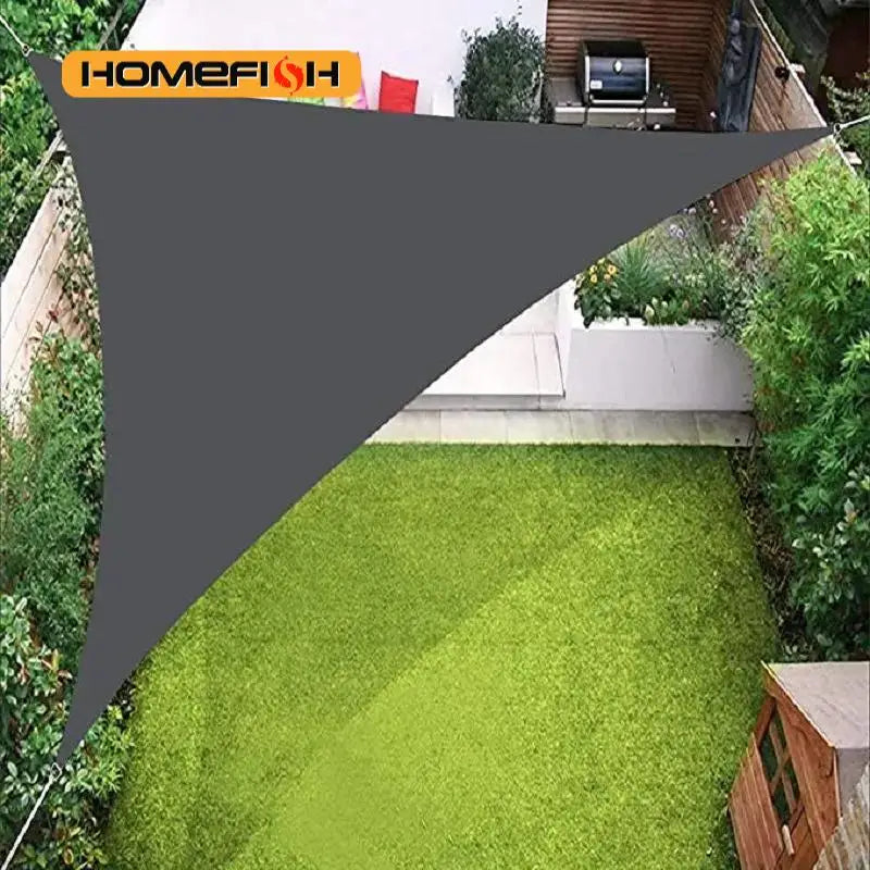 3x3x3M Folding Waterproof Triangle Sun Shade Sail Canopy For Outdoor Activities Backyard Awning Camping Tents Shade Cloth Beauty World Shop
