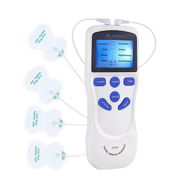 8 Modes EMS Dual Channel Massager Tens Machine Body Massage Full Body Muscle Massager with Accessories Beauty World Shop