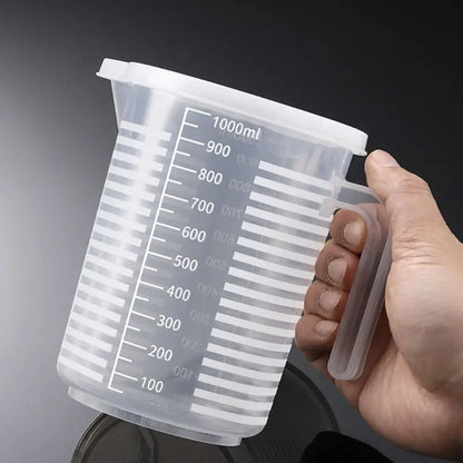 100-5000ml Thickened Plastic Measuring Cup with Scale Food Grade Measuring Cup Experimental Measuring Cup Beaker Plastic Cup Beauty World Shop