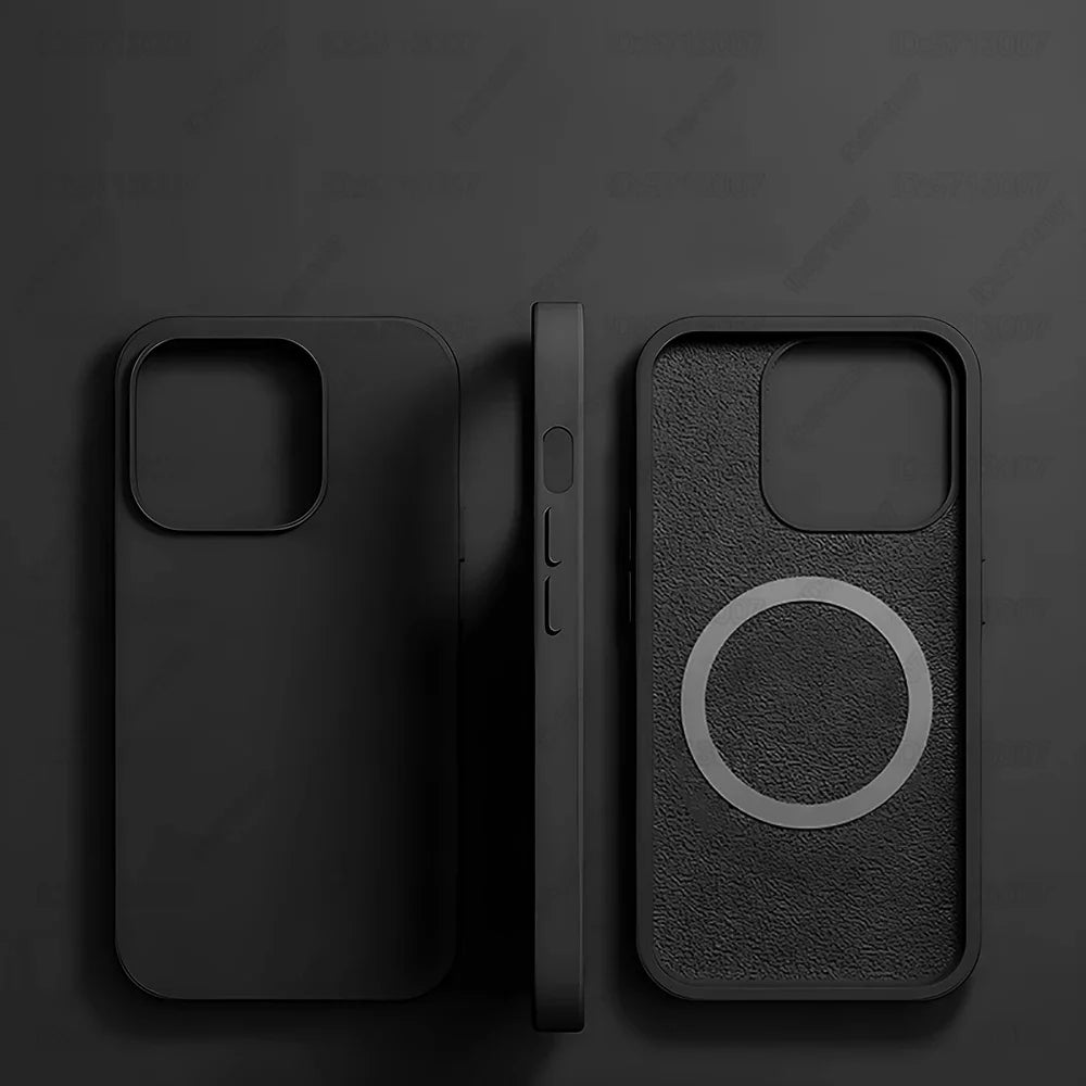 Magnetic Original Liquid Silicone Shockproof Case For iPhone 16 15 14 13 12 11 Pro Max 16 Plus For Magsafe Wireless Charge Cover Beauty World Shop