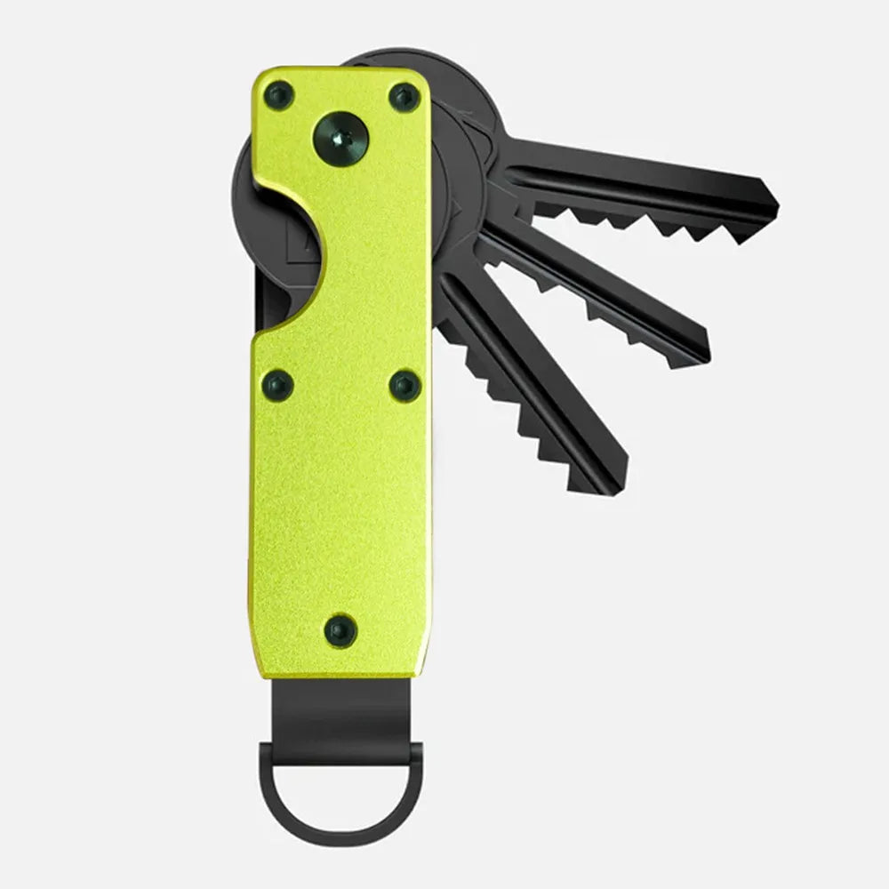 Minimalist Innovative Aluminum Alloy Compact Key Holder Key Rings Key Organizer Metal Key Holder 2-6 Keys Beauty World Shop