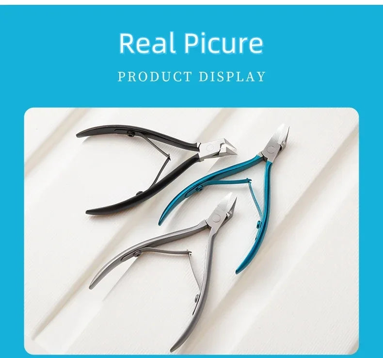 ‌Cuticle Scissors Stainless Steel Sharp Blade Durable Rust Free Nail Care Tool‌ Beauty Fashion