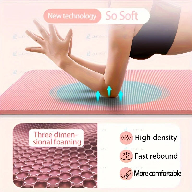 10/15MM Thick NBR Yoga Mats Anti-slip Sport Fitness Mat Blanket For Exercise Yoga And Pilates Gymnastics Mat Fitness Equipment Beauty World Shop