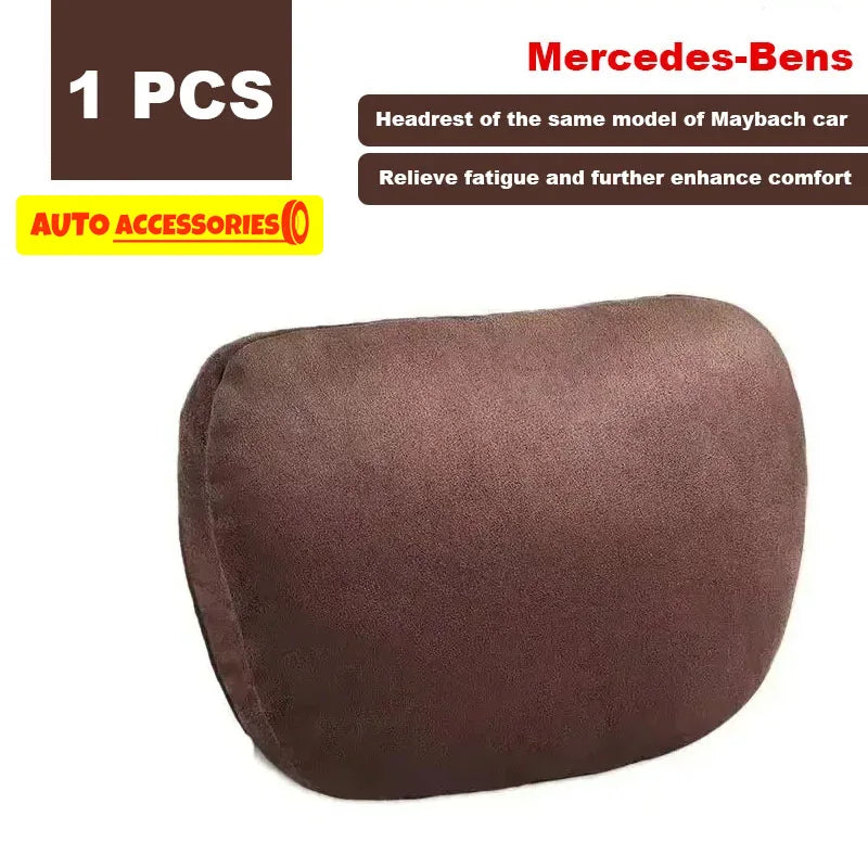 Car Headrest Neck Support Seat / Maybach Design S Class Soft Universal Adjustable Car Pillow Neck Rest Cushion High Quality Beauty World Shop