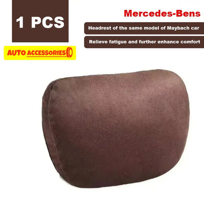 Car Headrest Neck Support Seat / Maybach Design S Class Soft Universal Adjustable Car Pillow Neck Rest Cushion High Quality Beauty World Shop