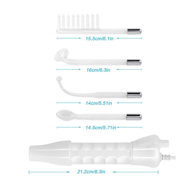 4 In 1 Handheld Electric For Face Skin Beauty Tools Portable High Frequency Facial Therapy Wand Acne Treatment Machine Neon Wand Beauty World Shop