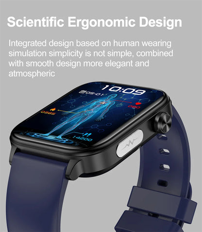 2025 New 24-Hour Health Monitoring Smart Watch Men Uric Acid Blood Lipids Heart Rate Bluetooth Call Smartwatch Women Beauty World Shop