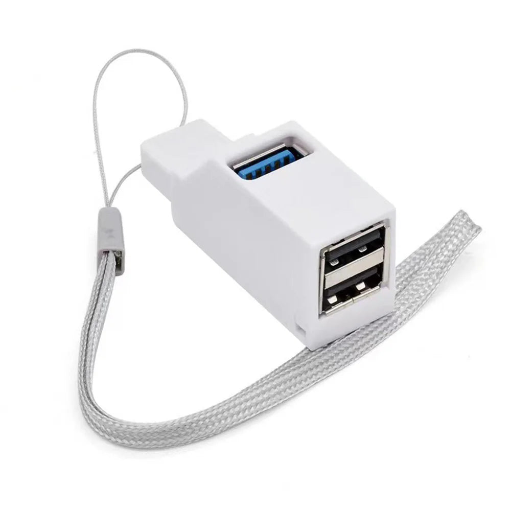 USB 3.0 HUB Adapter Extender Mini Splitter Box 1 to 3 Ports High Speed USB 2.0 For PC Laptop U Disk Card Reader Beauty World Shop