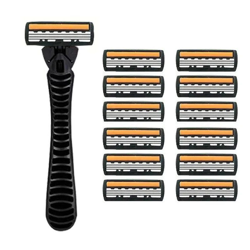 3-layer Stainless Steel Blade Men Razor Washable For Travel For Home Shaver Manual Shave Razors For Daily Face Care Beauty World Shop