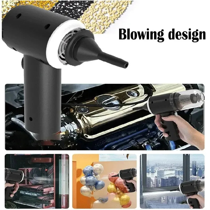9000Pa Wireless Car Vacuum Cleaner USB Charging 1200mAh Portable Cleaning Appliance Mini Wet and Dry Vacuum Cleaner Household Beauty World Shop