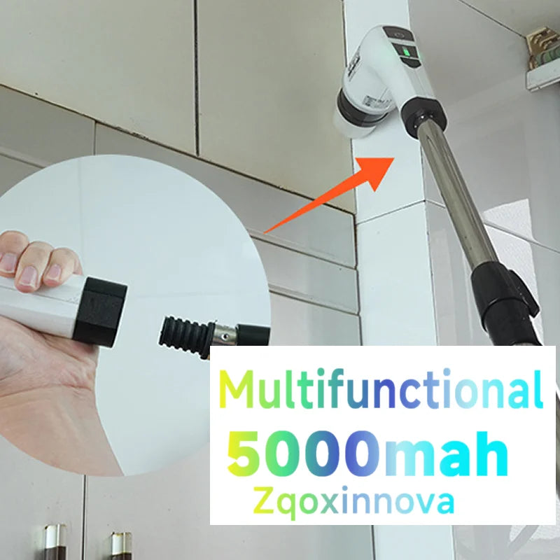 Household Multipurpose Cleaning Brush  Kitchen Gadgets Hair Brushes Bathroom Broom Toilet Mops Electric Cordless Spin Scrubber