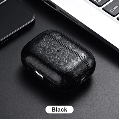 For Airpods Pro 3 4 Case Leather Business Earphone Cases Headset Shell Headphone Cover For AirPod 3 2 1 Pro 2nd Generation USB C