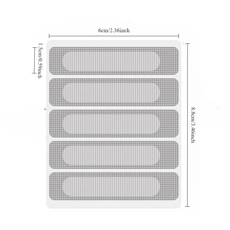 1/5/10 pcs Window Screen Patch Exhaust Grille Window Door Drainage Hole Anti-mosquito Paste Mesh Screen Invisible Repair Subsidy Beauty World Shop