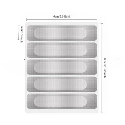 1/5/10 pcs Window Screen Patch Exhaust Grille Window Door Drainage Hole Anti-mosquito Paste Mesh Screen Invisible Repair Subsidy Beauty World Shop