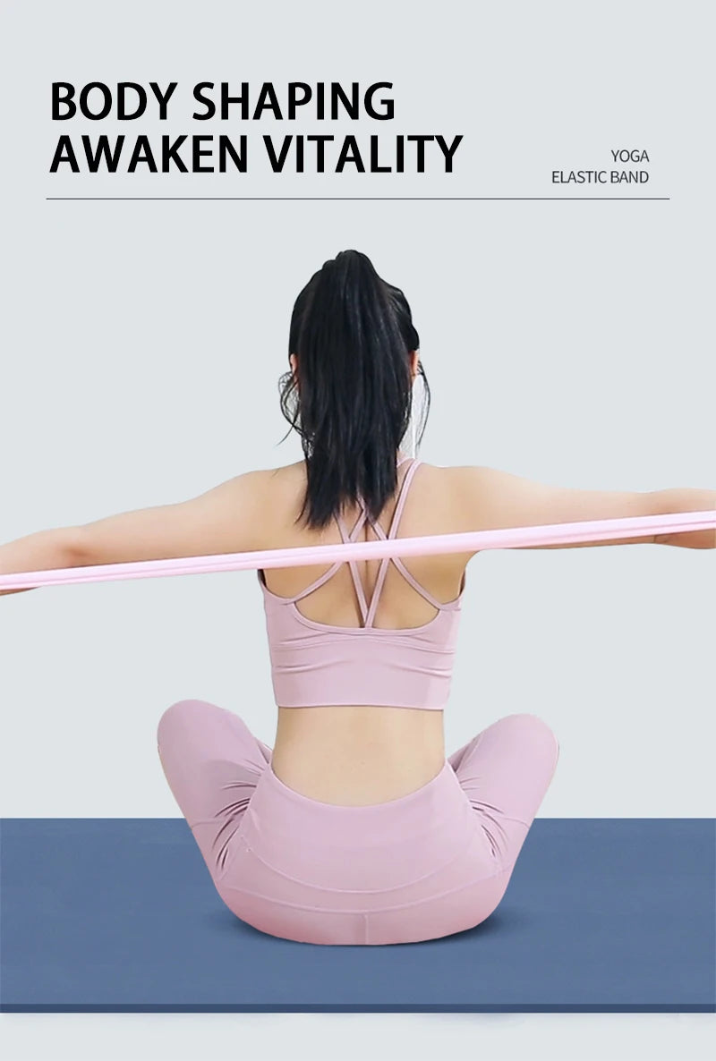 Yoga Physiotherapy Elastic Band, Gym Resistance Band, Sports Stretching Training Rope, Pilates Stretching Film, Fitness Equiment Beauty World Shop