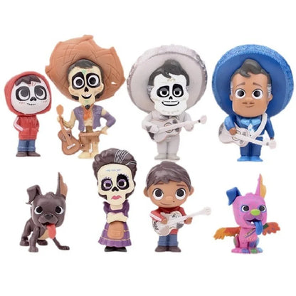 8 Pieces / Set COCO Cartoon Movie Action Figure Vinyl Figurine Collection Model Doll Toys Beauty World Shop