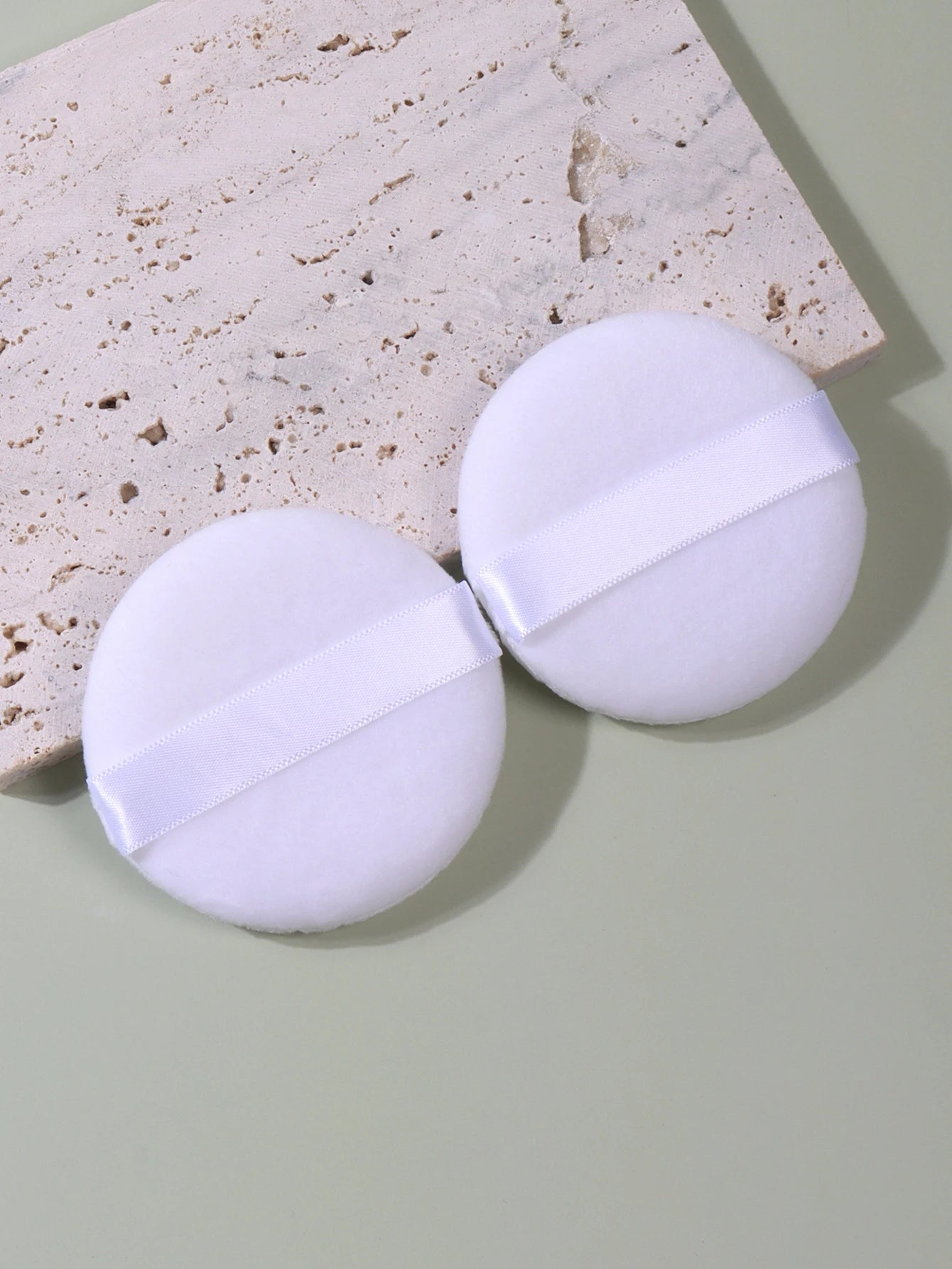 2-5-10-20Pcs Portable and Practical High-Grade White Round Powder Puff for Base and Fixing Makeup Beauty World Shop