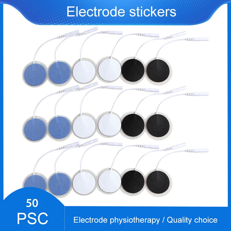 32mmNon-woven Fabric Self Adhesive Replacement Massage Patch Tens EMS Electrodes Pads for Muscle Electrostimulator Body Massager Beauty World Shop