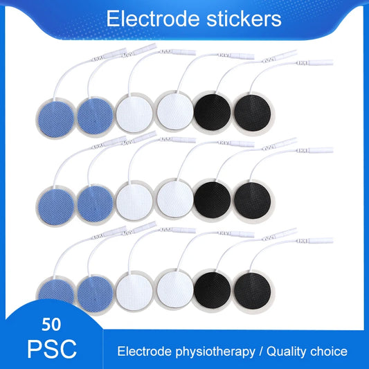 32mmNon-woven Fabric Self Adhesive Replacement Massage Patch Tens EMS Electrodes Pads for Muscle Electrostimulator Body Massager Beauty World Shop