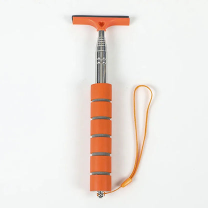 Car Rearview Mirror Wiper Cleaning Tool Auto Glass Mist Cleaner Scraper Car Accessories Handle Telescopic Window Cleaning Brush Beauty World Shop