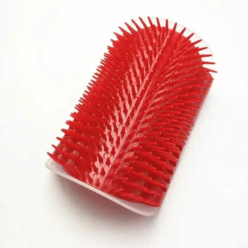 Cat Corner Brush Comb Massager for Cat Arch Plastic Scratcher Remove Hair Comb Grooming with Catnip Cat Self Cleaning Cat Supply Beauty World Shop