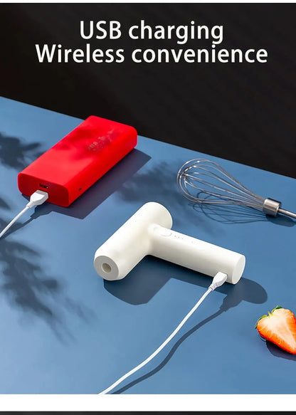 1 PCS Wireless Electric Food Mixer Portable 3 Speeds Egg Beater Baking Dough Cake Cream Mixer Kitchen Tools Beauty World Shop