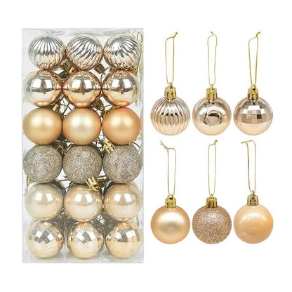 1box Christmas Balls Christmas Tree Ornaments Ball Xmas Hanging Tree Pendants Home Party Decor 2026 New Year Gift Noel Navidad Beauty World Shop