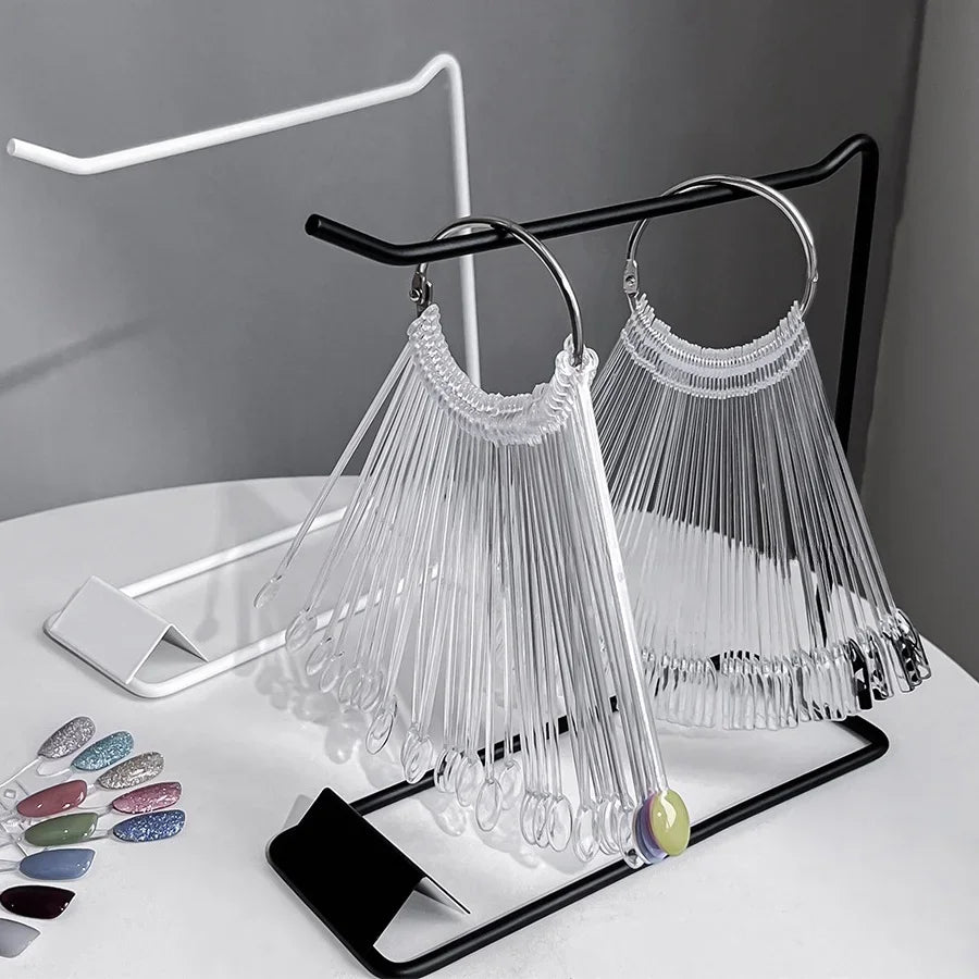False Nail Art Color Card Display Stand Gel Polish Template Sample Stand for Nail Tips Showcase Beauty World Shop