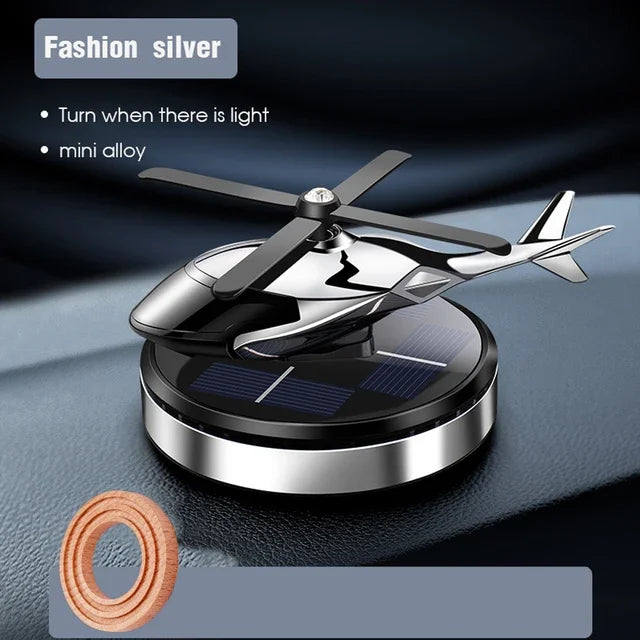 Helicopter Styling Solar Car air freshenerDecorative Aromatherapy Car interior accessories Propeller rotary perfume diffuser Beauty World Shop