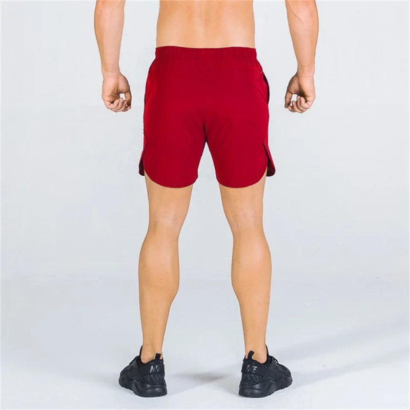double-deck fitness sports shorts men summer slim quick drying breathable woven Shorts Men's sweatpants training gym clothing Beauty World Shop