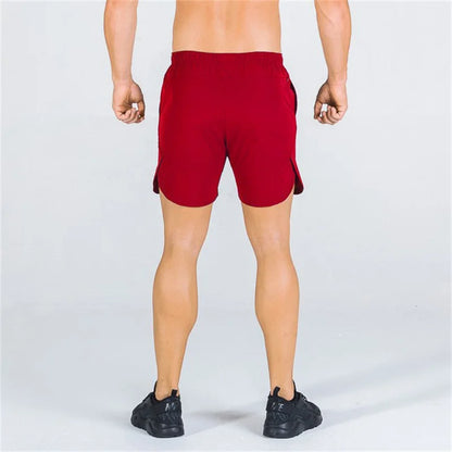 double-deck fitness sports shorts men summer slim quick drying breathable woven Shorts Men's sweatpants training gym clothing Beauty World Shop