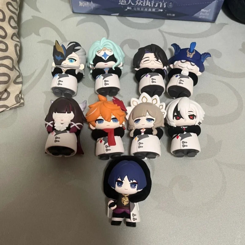 Mihoyo Genshin Impact Fatui Harbinger Q Version Series Blind Box Desktop Mini Doll Model Toys Trend Decoration Surprise Gifts Beauty World Shop
