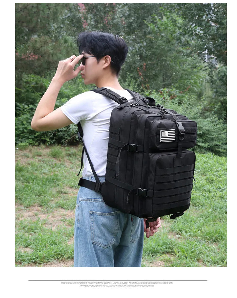 Adjustable Shoulder Straps Hiking Backpack Zipper Closure Travel Sports Camping Mountaineering Cycling Outdoor Unisex Foldable L Beauty World Shop