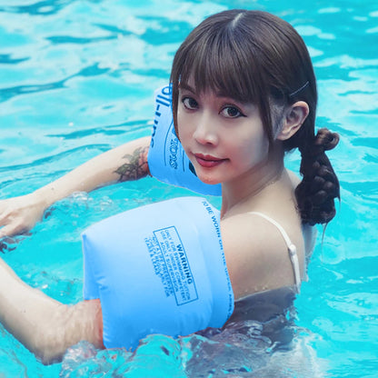 1 Pair/2pcs Thickened Inflatable Water Sleeve for Adult Water Sports Pool Swimming Trainer Buoyancy Arm Rings Swimming Buoy Beauty World Shop