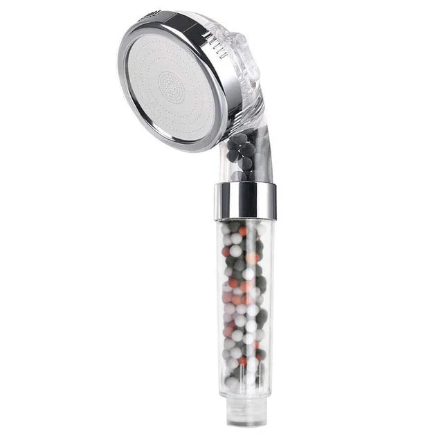 New 3 Functions High Pressure SPA Shower Head Water Saving Handheld Rainfall Bathroom Accessories Anion Filter Shower Beauty World Shop