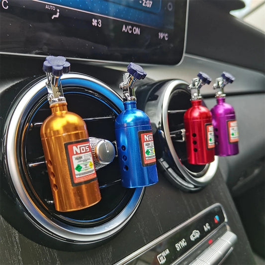 Hot Sale Car Air Freshener NOS Nitrogen Bottle Air Vent Aromatherapy Auto Aroma Outle Perfume Flavoring Fragrances Accessories Beauty World Shop
