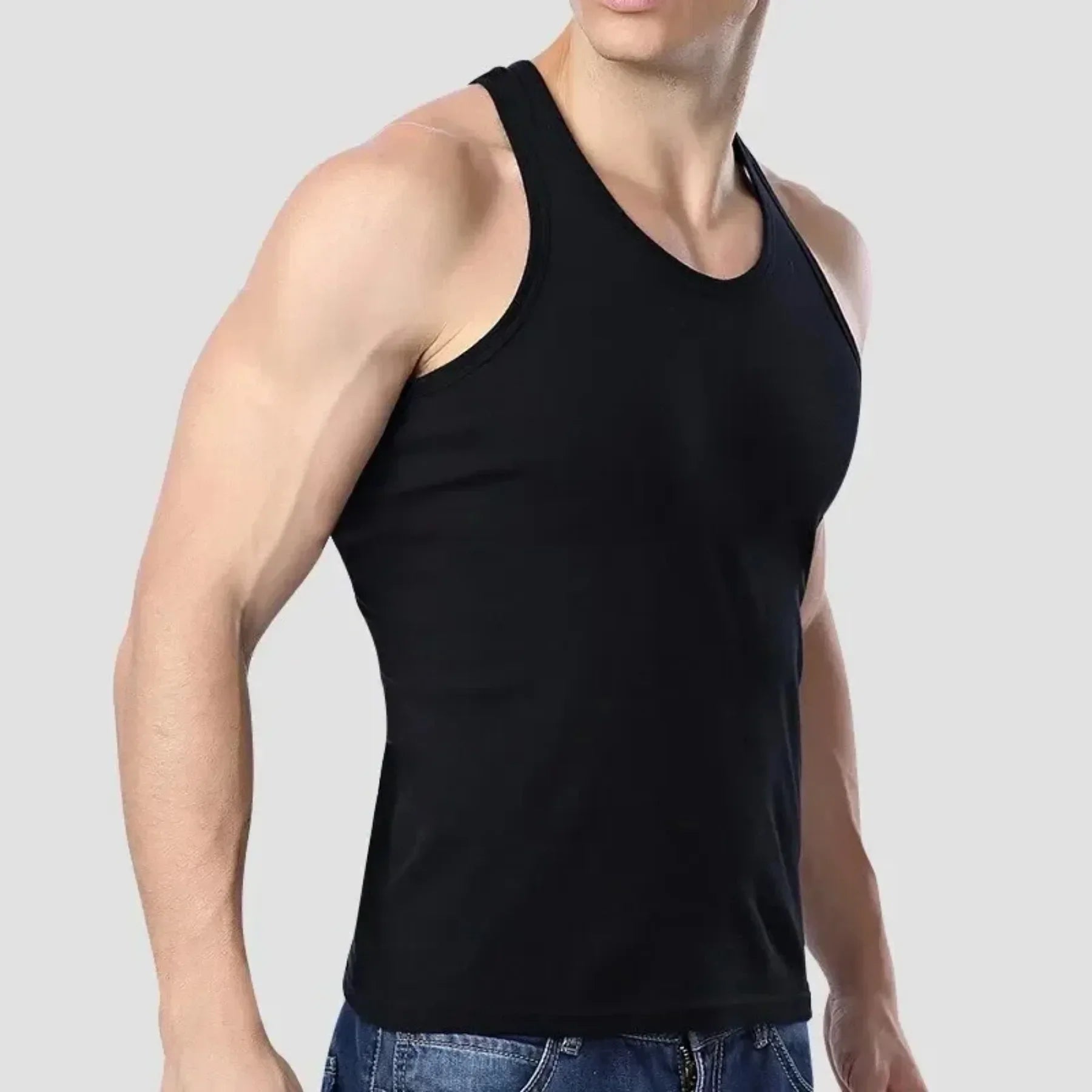 2025 New Men's summer lightweight cotton tight vest, casual family pajamas, outdoor tight top, breathable quick-drying vest Beauty Trend Shop