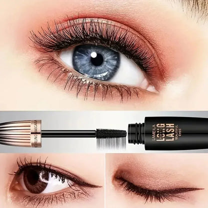 Waterproof 4D Mascara Thick Long Smudge-proof Plump Encrypted Long-lasting Curling Large Eye Makeup Makeup Tools Beauty Trend Shop