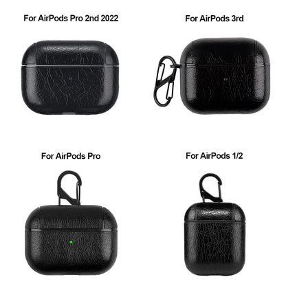 Leather PU Earphone Cover For AirPods Pro 3 2025 Case For AirPods Pro 2 2nd Pro2 Cases For AirPods 4 3 2 1 Funda Headphone Coque