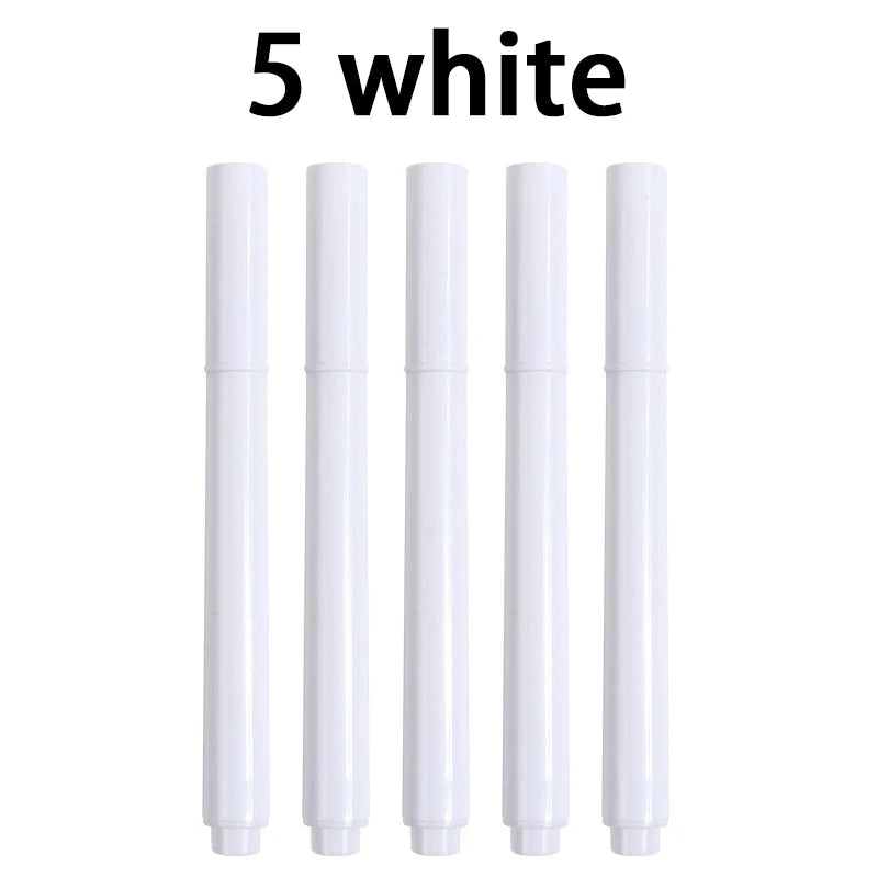 Liquid Chalk Erasable Pen 3-100Pcs White Marker for Glass Windows Blackboard Chalkboard Whiteboard Marker Drawing Chalk Pens Beauty World Shop