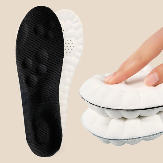 High Elasticity Latex Sport Insoles Soft Shoe Pads Arch Support Orthotic Insoles Breathable Deodorant Shock Absorption Cushion Beauty Fashion