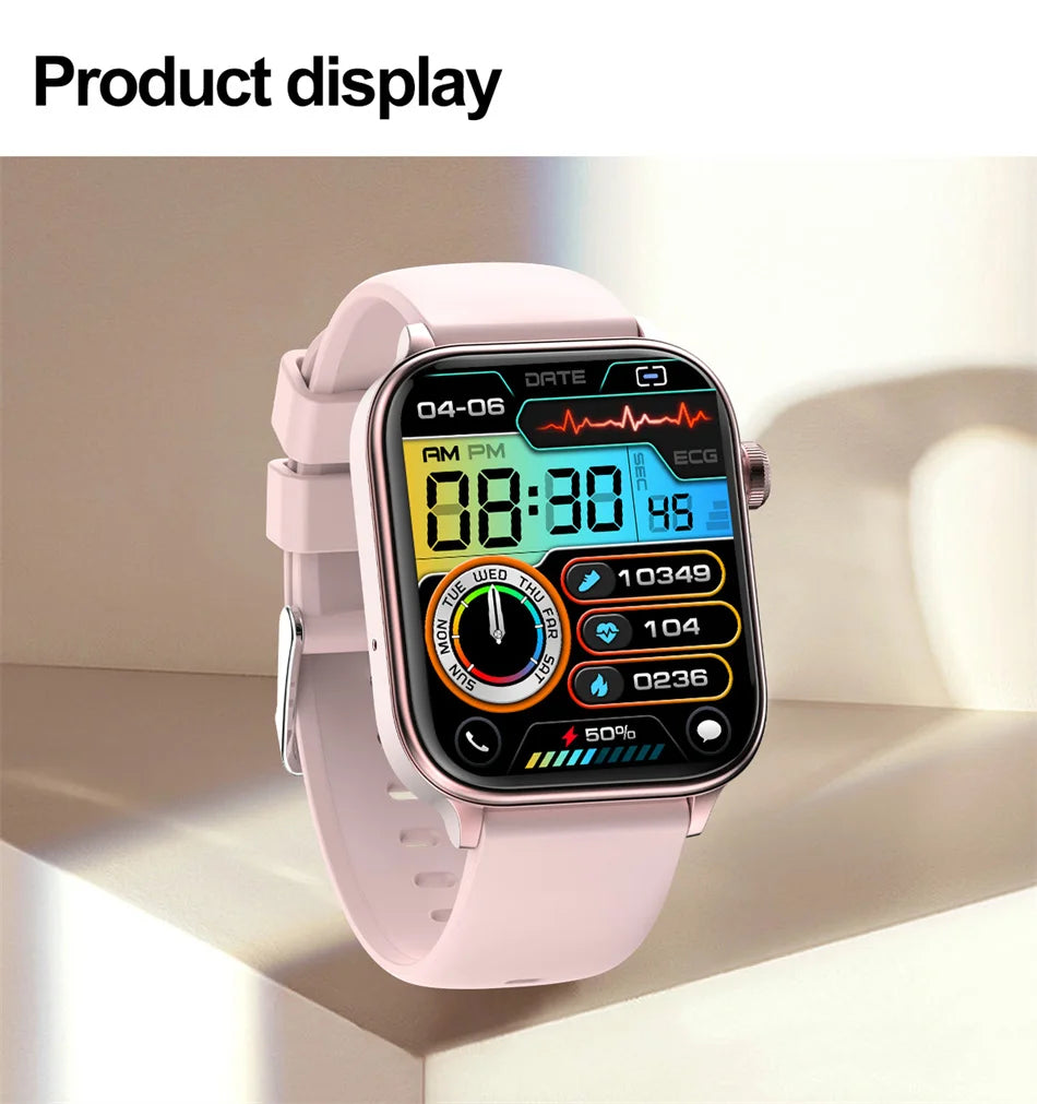 2025 New 24-Hour Health Monitoring Smart Watch Men Uric Acid Blood Lipids Heart Rate Bluetooth Call Smartwatch Women Beauty World Shop