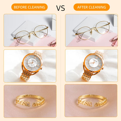 250mAh Ultrasonic Glasses Cleaning Machine Ultrasound Timed Jewelry Toothbrush High Frequency Ultrasonic Cleaner Bath 2026 Beauty World Shop