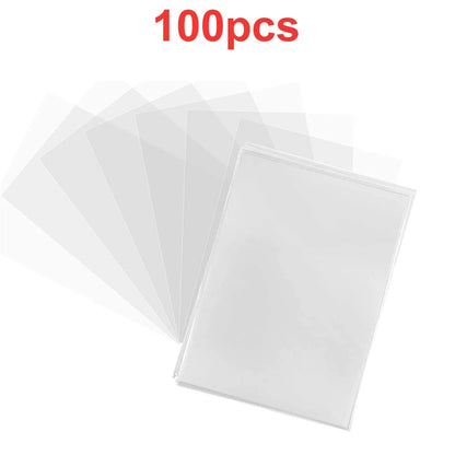 100 Pcs Transparent Playing Card Cover Clear Protector Sleeve Holder For Pokemon Board Game ID Trading Folder Photo Pouch Kit Beauty World Shop