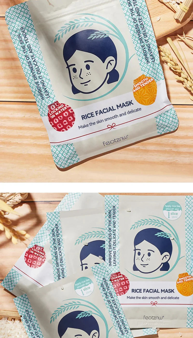 Fadinne Rice Mask — Hydrating, Moisturizing, and Water-Locking Formula for Soft and Supple Skin Beauty Trend Shop