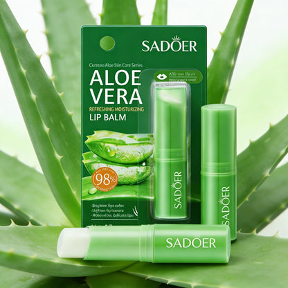 Aloe Lip Balm Healing Lasting Moisturizing All-natural Lip Mask For Dry Lips Lip Moisturizing Power Lip Care Nourishing Repair Beauty World Shop